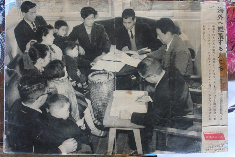 Foto antigua de japoneses migrantes