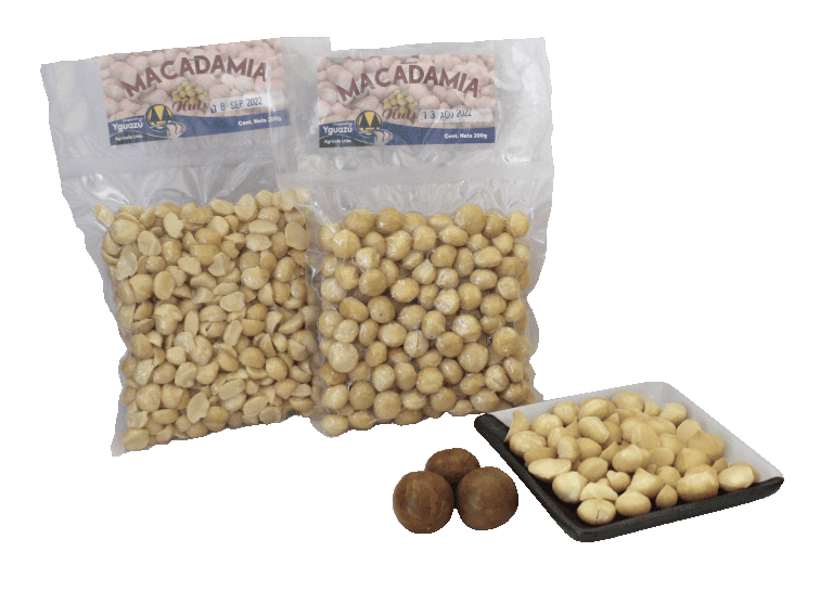 Macadamias empaquetados al vacio